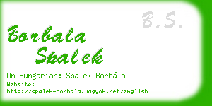 borbala spalek business card